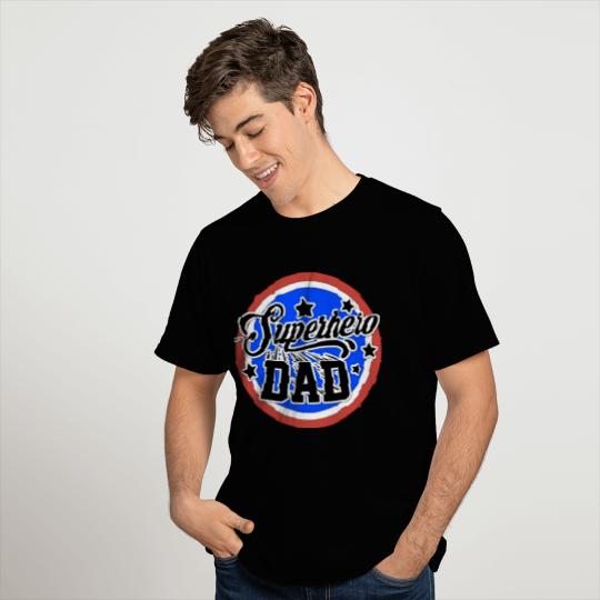 Superhero Dad Red T Shirts