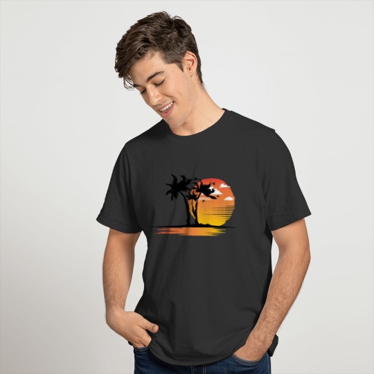 Abstract Retro Beach T Shirts