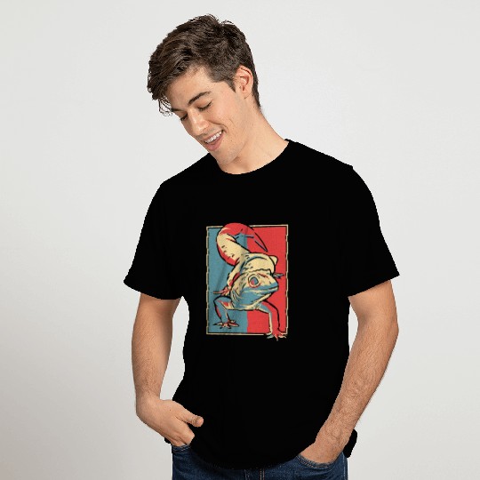 Gecko Portrait Gekkota Crested Lizard Leopard T Shirts