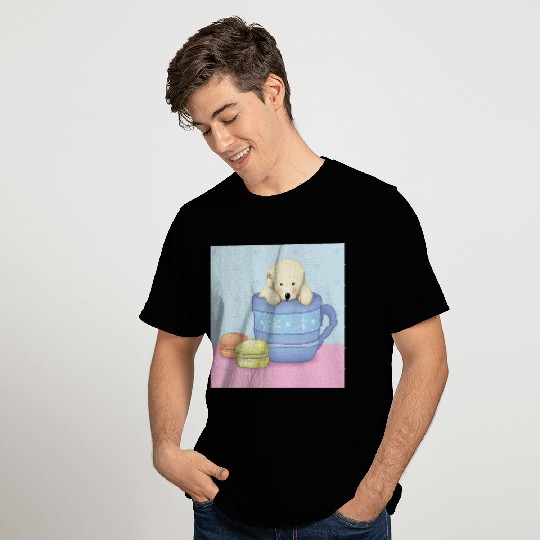 Cute Polar Bear Illustration (Color) T Shirts