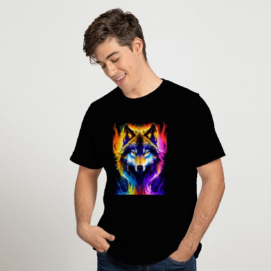 Cosmic Wolf T Shirts
