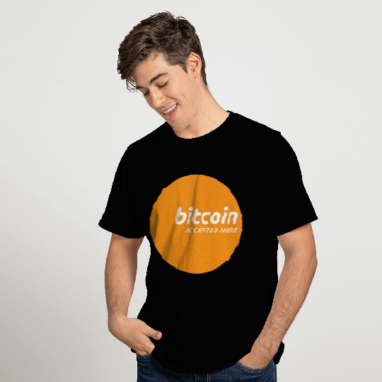 Bitcoin Accepted Here Promo T Shirts