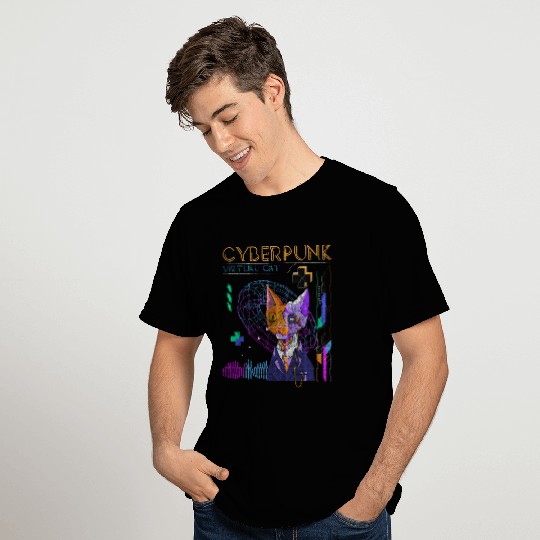 Cyberpunk Technology Synthwave Japanese T Shirts