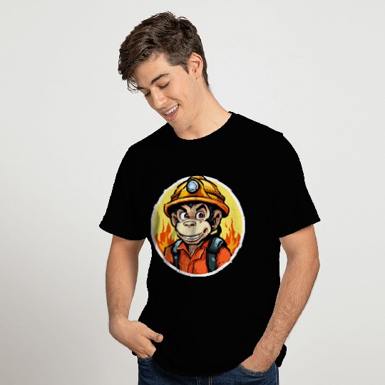 Firefighter monkey T Shirts