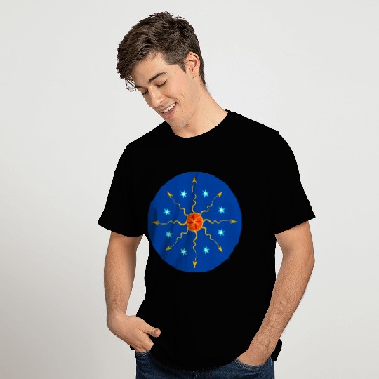 Sun, Stars and Space Circle T Shirts