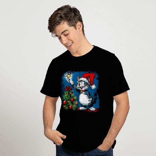 Cat Christmas T Shirts