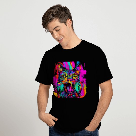Neon Fluorescent UV Electro Music Party T Shirts