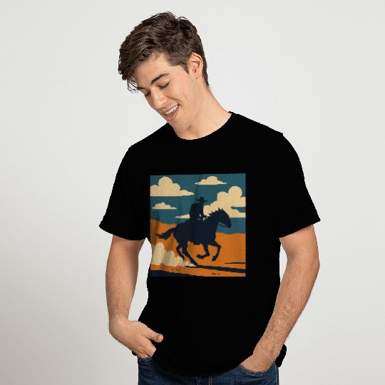 Wild West Cowboy Ride T Shirts