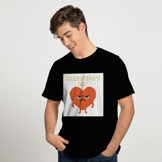 Grumpy Heart Valentine’s Day Design T Shirts