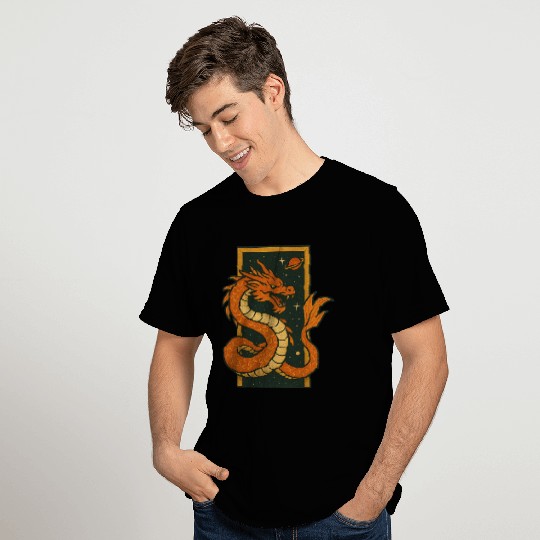 Celestial Dragon Illustration T Shirts