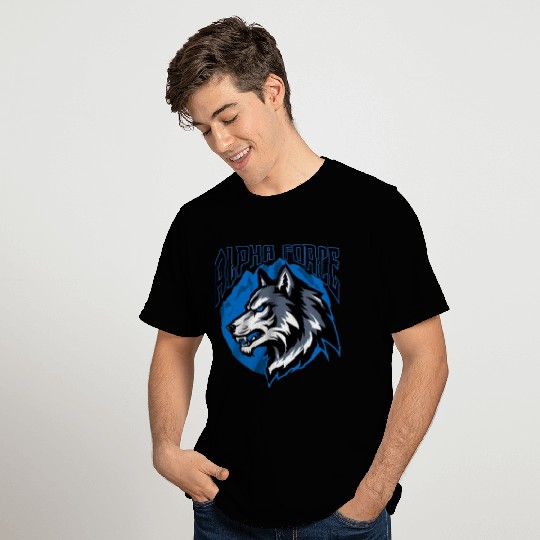 Alpha Force Wolf Emblem T Shirts