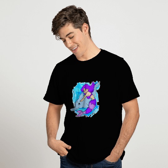 Dolphin with Mermaid T Shirts