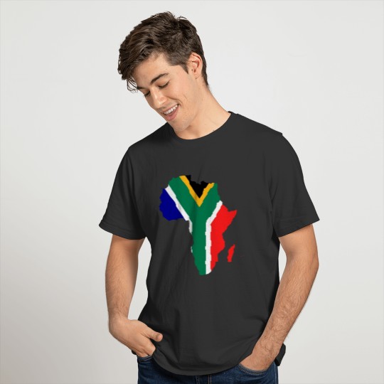 african flag map of south africa T-shirt