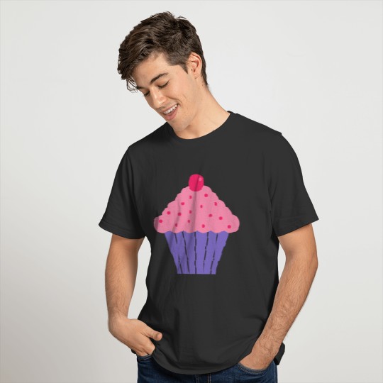 Pink and Purple Cupcake T-shirt