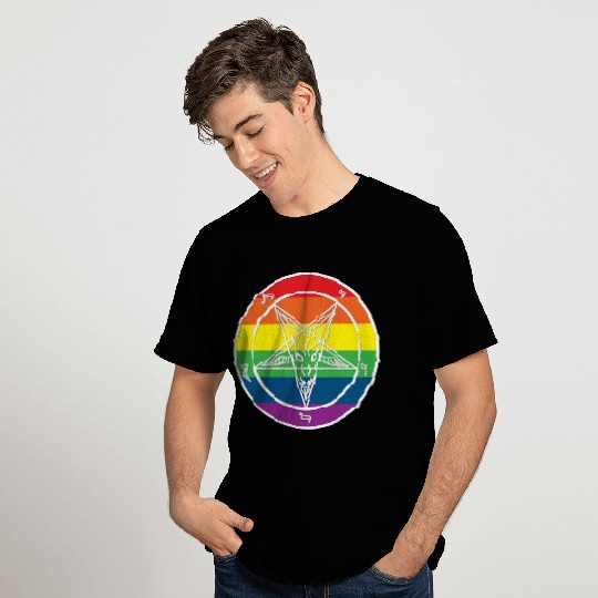 Baphomet Rainbow pride T Shirts