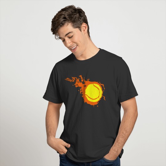 tennis ball flame fireball 302 T Shirts