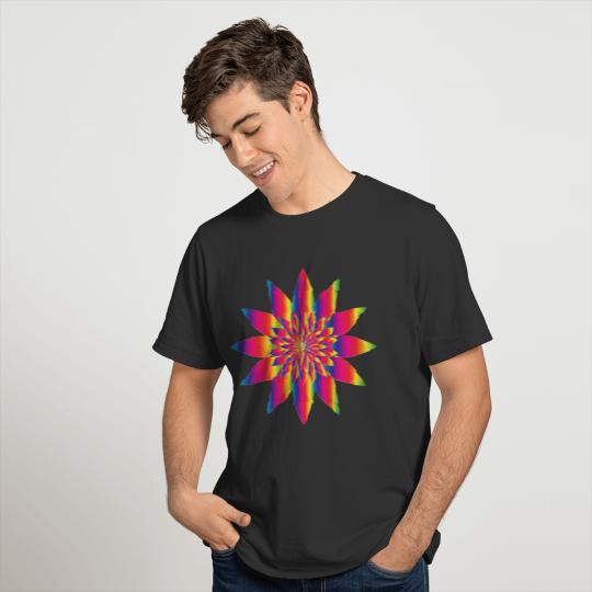Chromatic Flower 9 No Background T-shirt