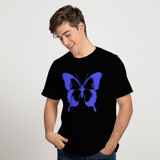Butterfly Light Blue T Shirts