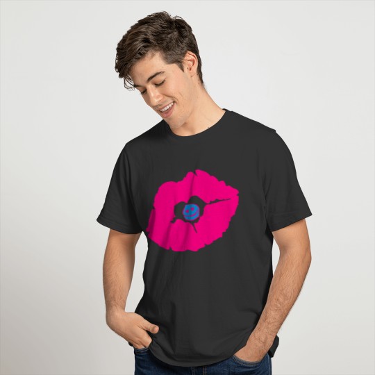 ♥ټXxSexy Smiley Pink Luscious Sensual Lips xXټ♥ T-shirt