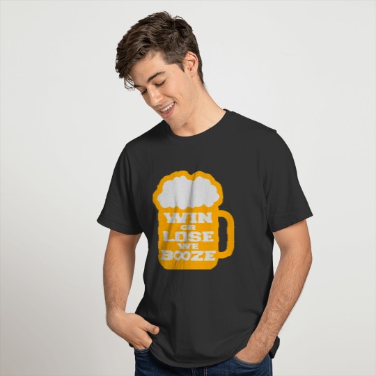 krug cool design win or lose we booze drink team t T-shirt