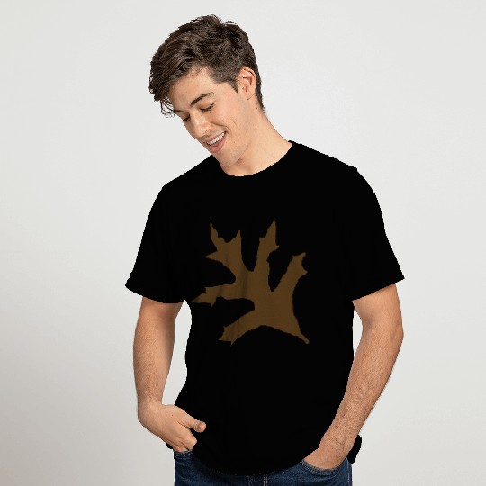 solid brown oak leaf T Shirts