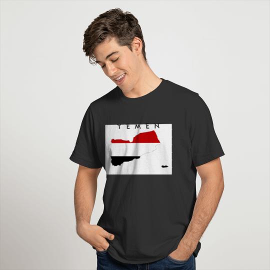 yemen country flag map shape symbol T-shirt