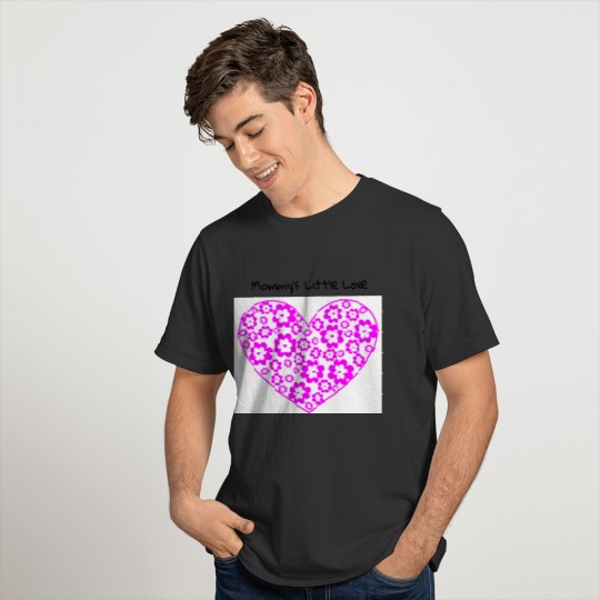 Cute  Heart and Flowers Design T-shirt