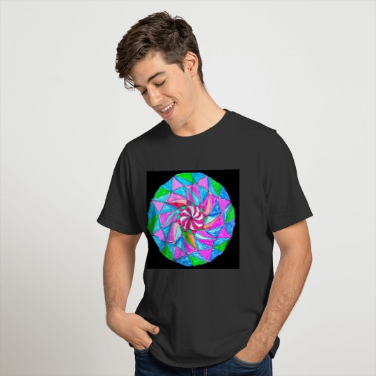 Colorful polygon T-shirt