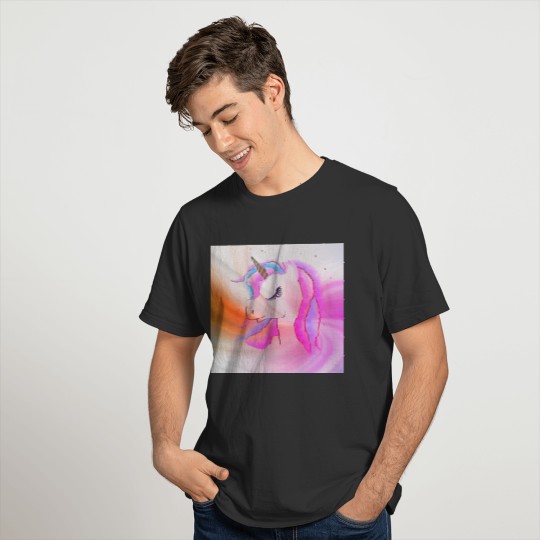 Elegant, Stylish, Colorful, Rainbow Unicorn T-shirt