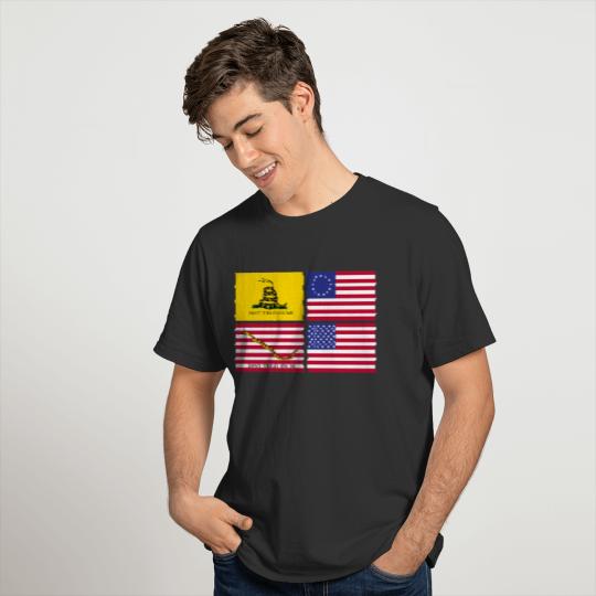 A History Of United States Flags T-shirt