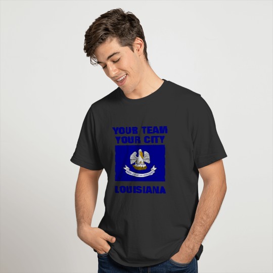 Team Louisiana State Flag Raglan T-shirt
