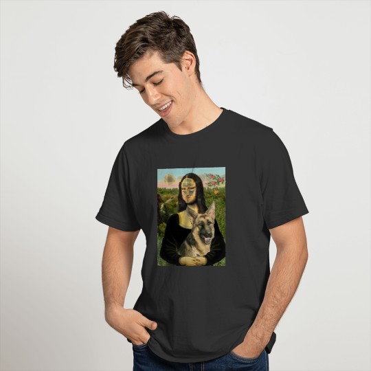 Mona Lisa - German Shepherd 2 T-shirt