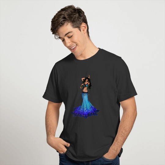 Pisces Belly Dancer Art T-shirt