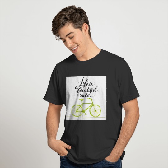 Life Is A Beautiful Ride Lime Green T-shirt