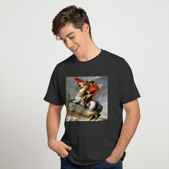 Jacques Louis David Napoleon Crossing the Alps Polo T-shirt