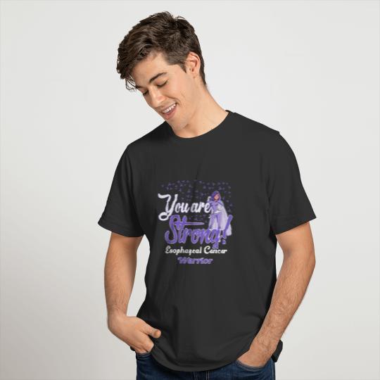 strong esophageal cancer warrior T-shirt