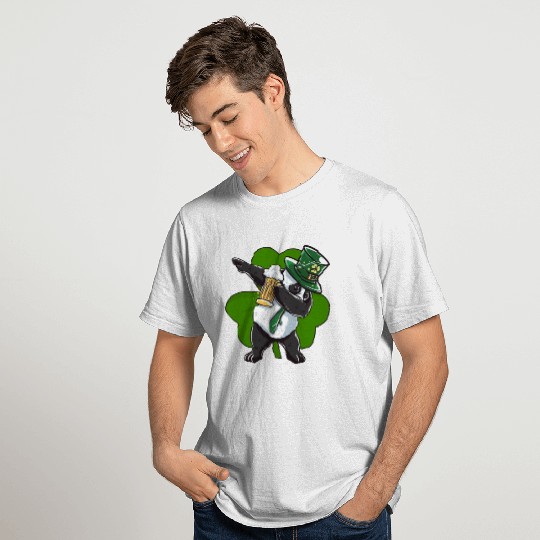 Funny St Patricks day Panda print - perfect outfit T Shirts