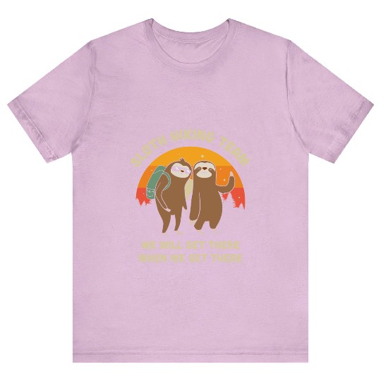 Sloth Hiking Team - Funny Vintage Gift T-Shirt