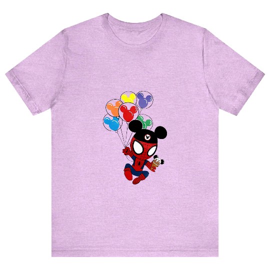 Disney Spiderman Balloons, Disney Spiderman Shirt