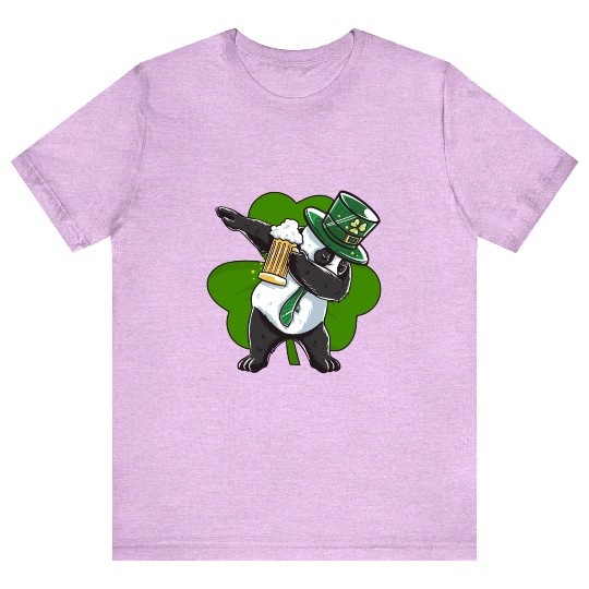 Funny St Patricks day Panda print - perfect outfit T Shirts