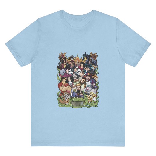 Disney Villains Group Collage Gaston Ursula Maleficent