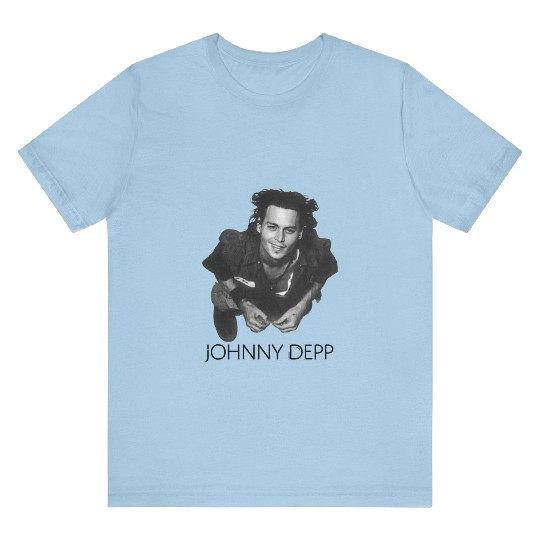 Johnny Depp Retro Style Shirt - Vintage Black and White Graphic Tee - Iconic 90s Actor Design - Perfect Gift for Depp Fans and Movie Lovers