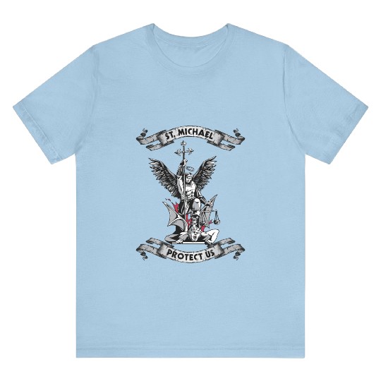 Archangel Saint Michael Protect Us Defend Us T Shirts