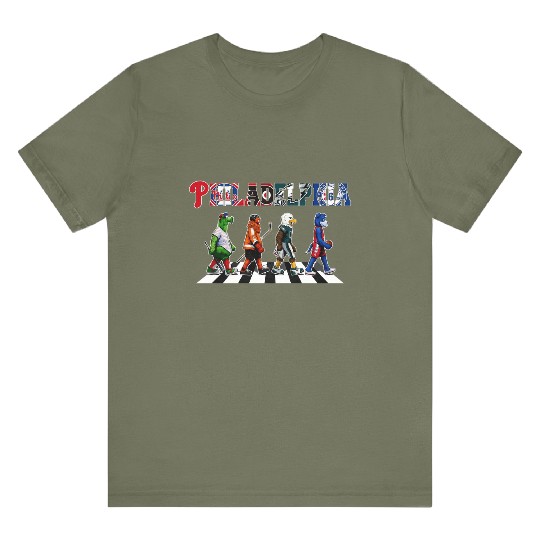 Philadelphia Sports Mascots Abbey Road T-Shirt