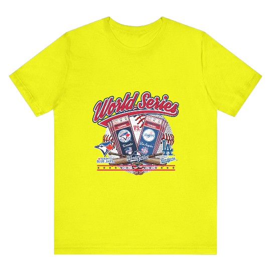 Men's 2025 World Series Dueling Toronto Blue Jays Los Angeles Dodgers T Shirt