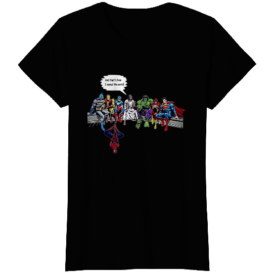 And That's How I Saved The World Jesus Superheros Tshirt