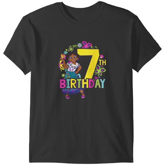 Disney Encanto Maribel 7th Birthday Floral Smile Portrait Raglan Baseball T-Shirts