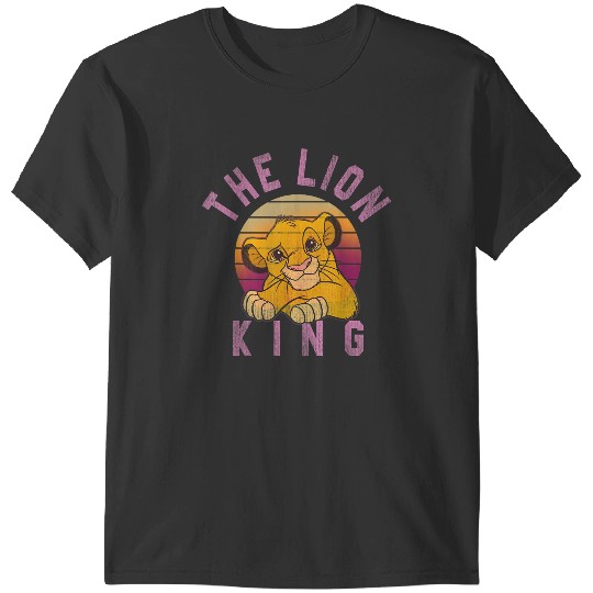 Disney Lion King Sweet Simba Striped Sunset T-Shirts