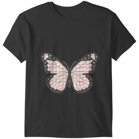 Danish Pastel Aesthetic Pink Butterfly T-Shirts