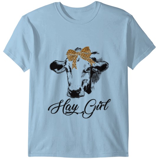 Hay Girl Love cow cute t-shirt. Gift perfect T-shirt
